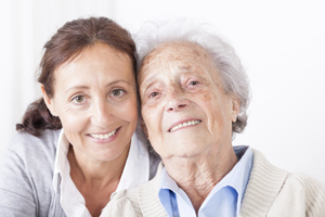 Image of an older woman with an elderly mother